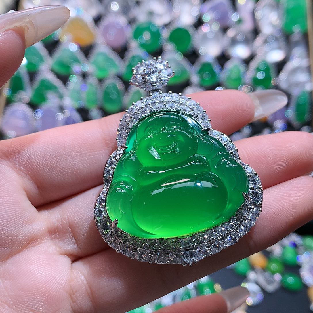 玛瑙/玉髓颈饰银S925镶嵌