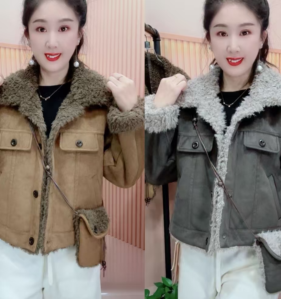 607加厚短款女女装厚款短外套百搭宽松型常规袖防风