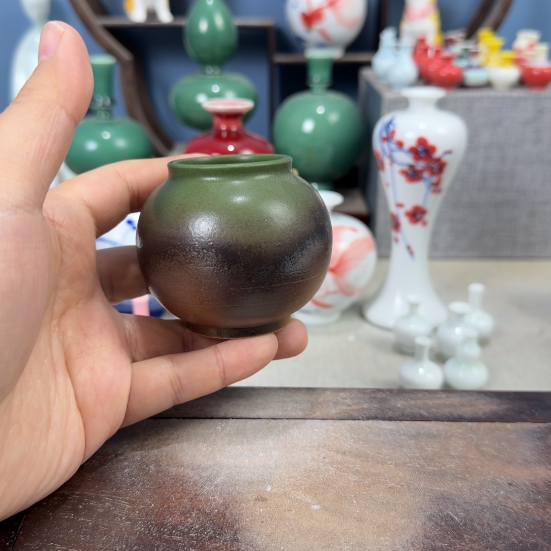 陶瓷手工小花器摆件