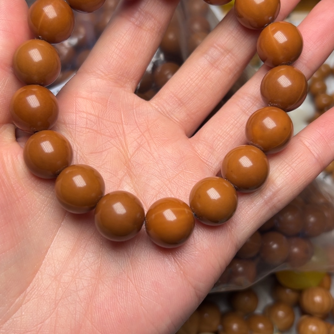 猴头核桃手串正圆光珠