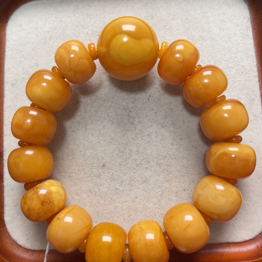 蜜蜡未镶嵌手串蜜蜡