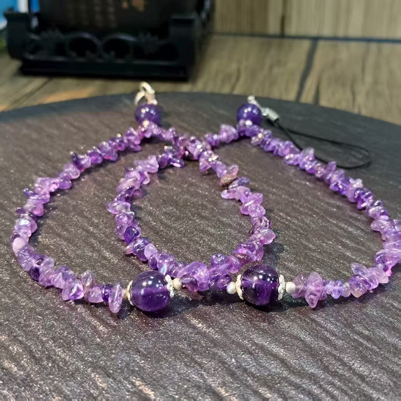 【书记甄选】紫水晶随型手机链 多样性发一件 BB594