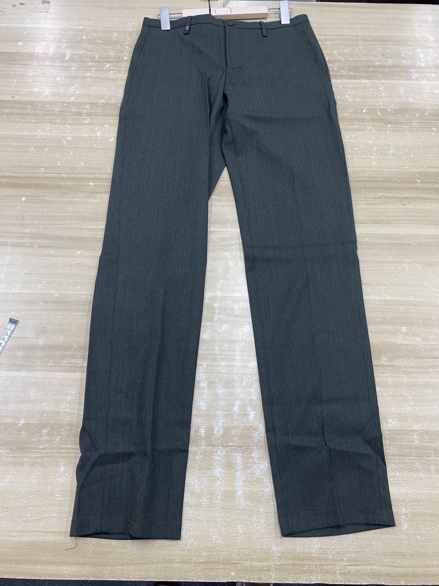 范思哲墨绿休闲西裤/JSHG00255