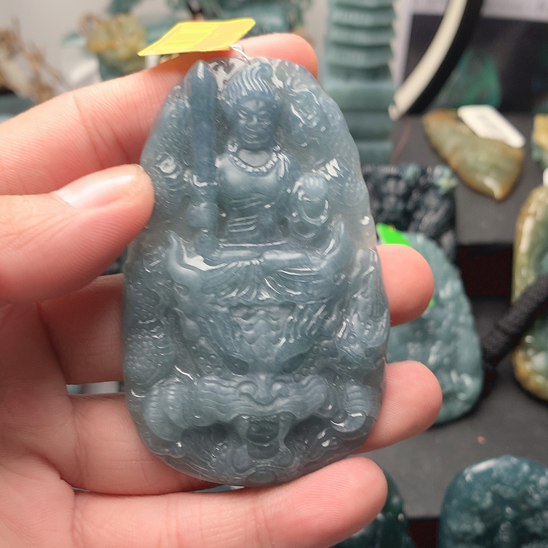 @***饼翡翠未镶嵌颈饰无