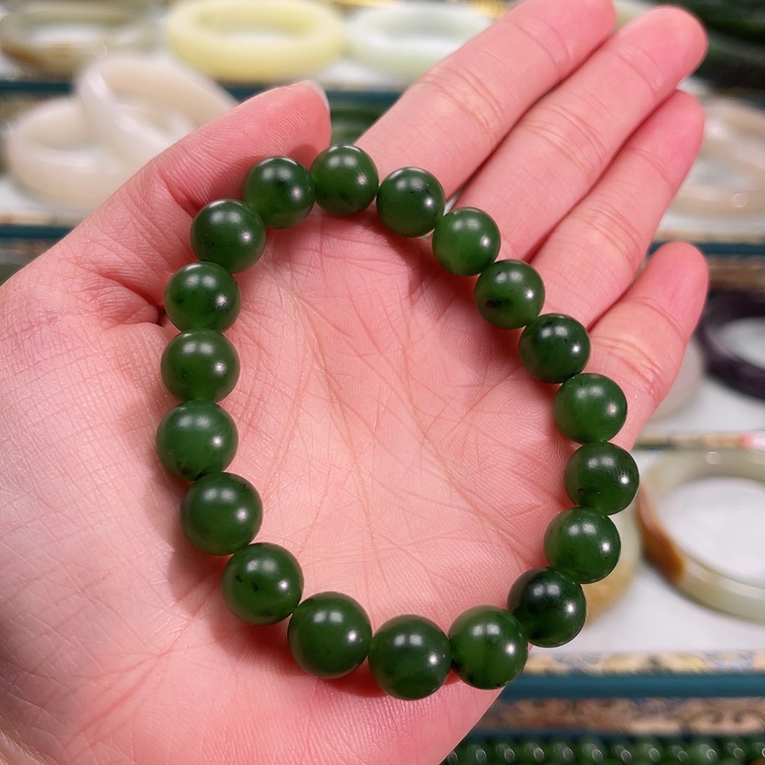 和田玉手链未镶嵌磊*