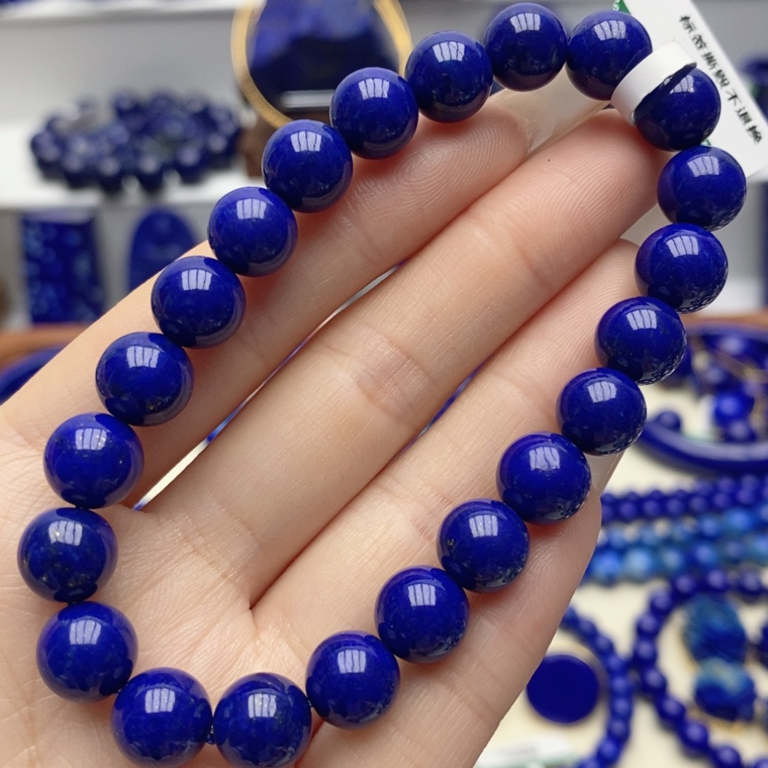 青金石未镶嵌手链9mm