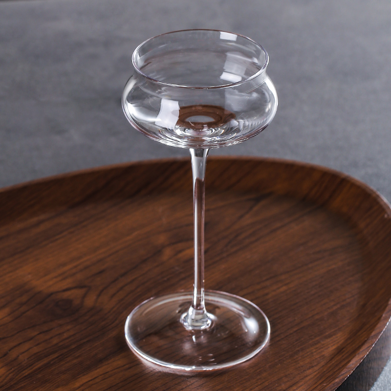 商用140ml特调鸡尾酒杯高脚玻璃杯创意香槟酒杯个性果汁杯饮料杯