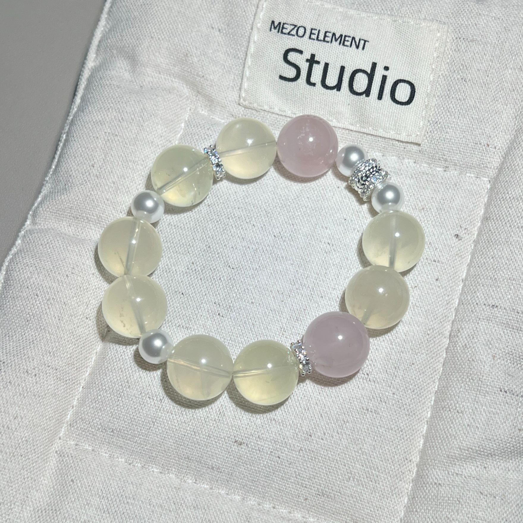 【喜饰原创 梨花香】15mm柠檬黄手串 583 颜色微差多样性发货