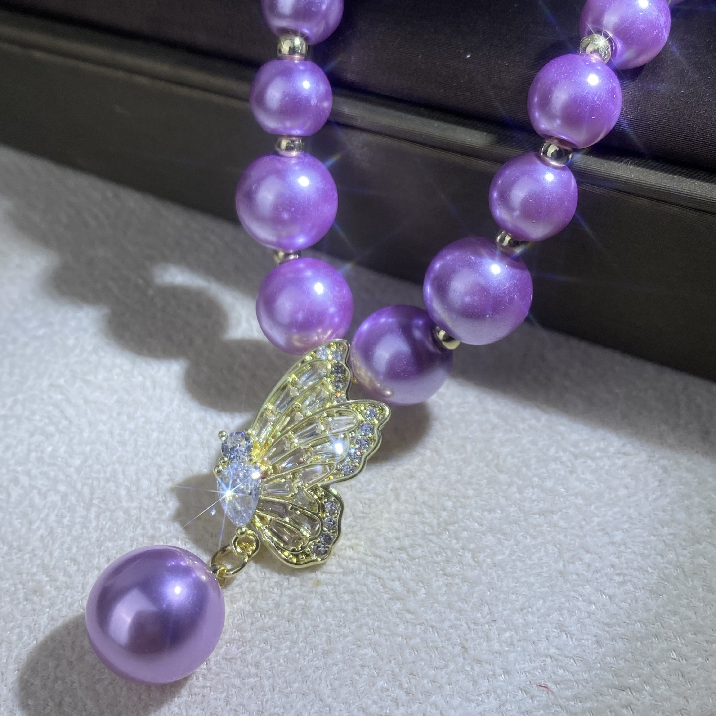 6192【项链】轻奢精品紫金色女士项链