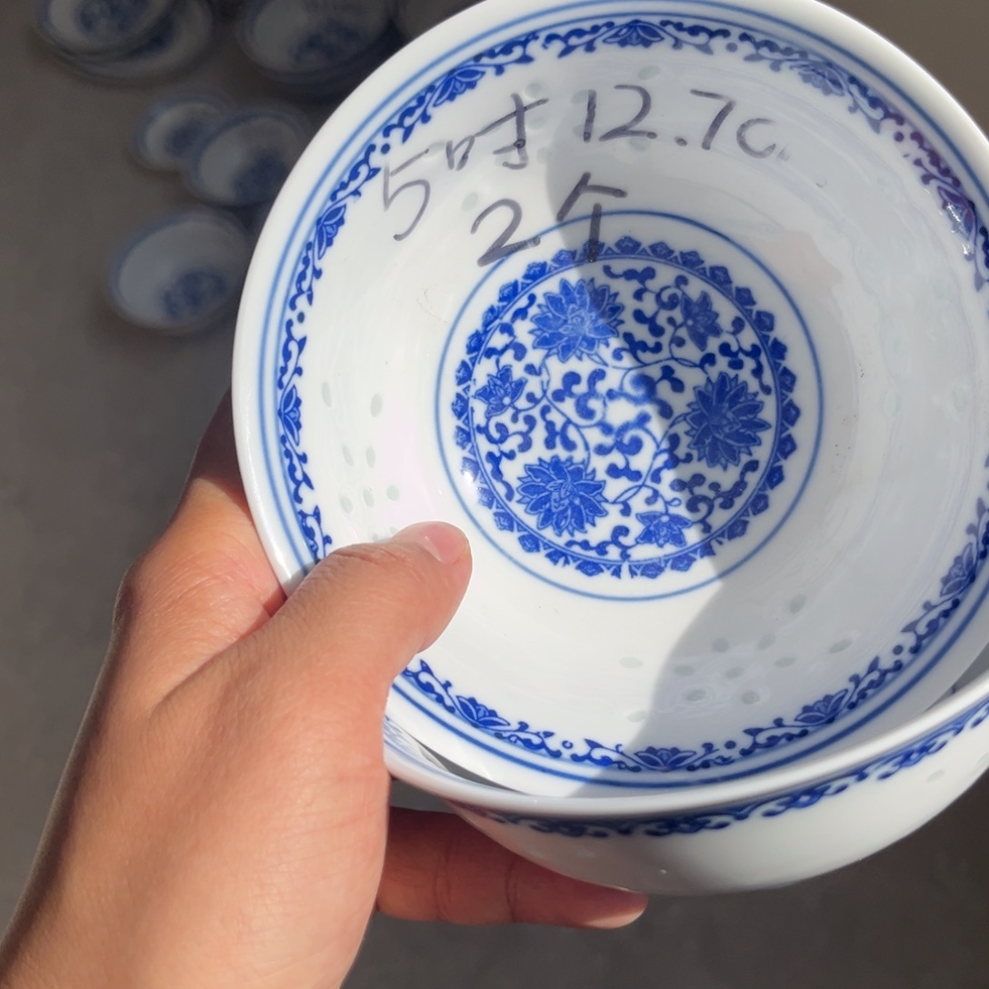 陶摆件景德镇高温细白瓷餐具