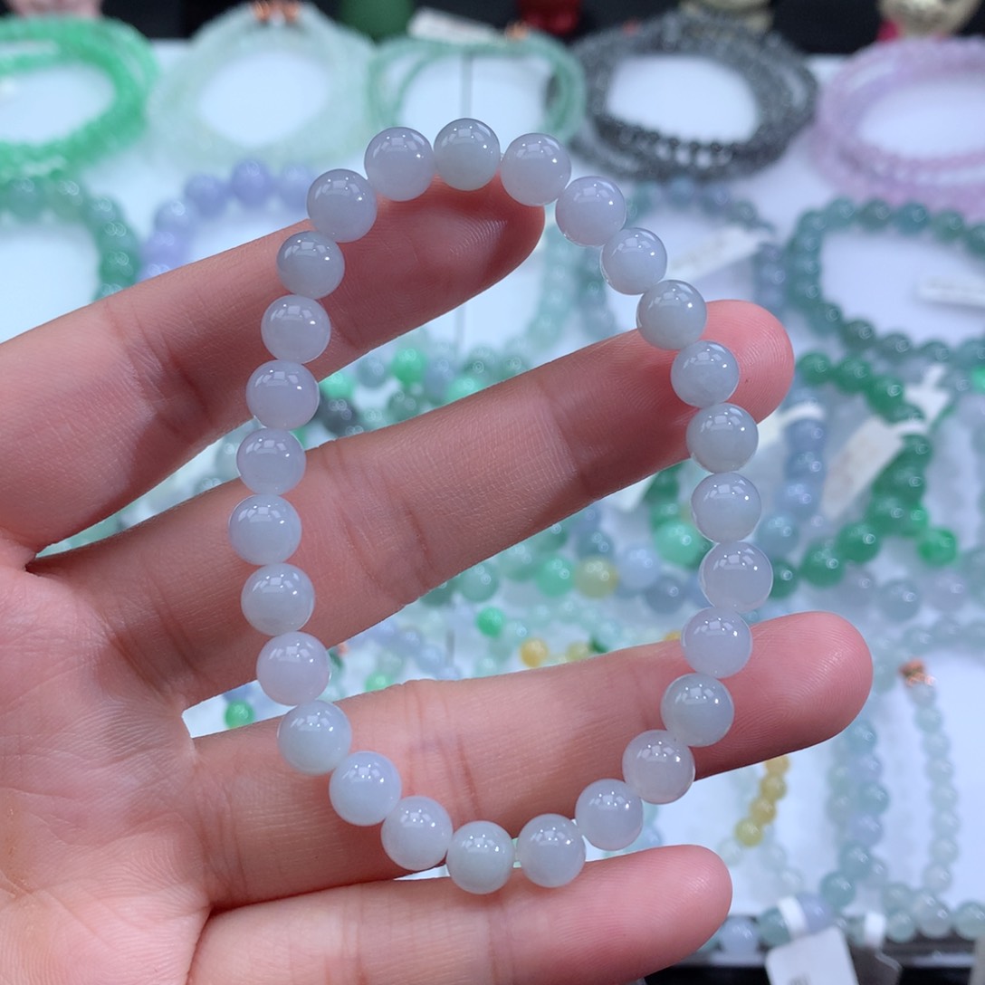 翡翠手链未镶嵌天然