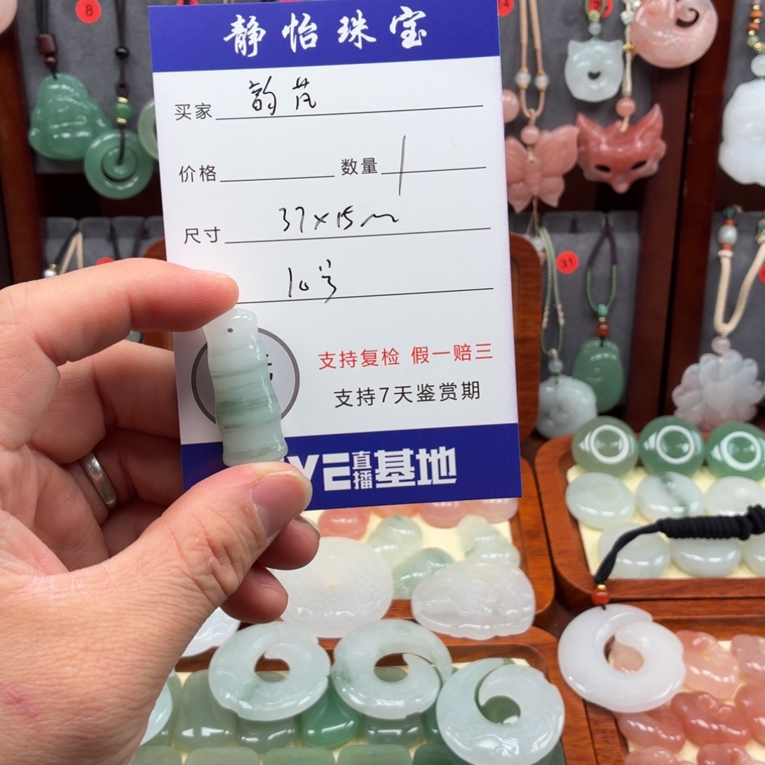 石英质玉（天山翠）未镶嵌颈饰