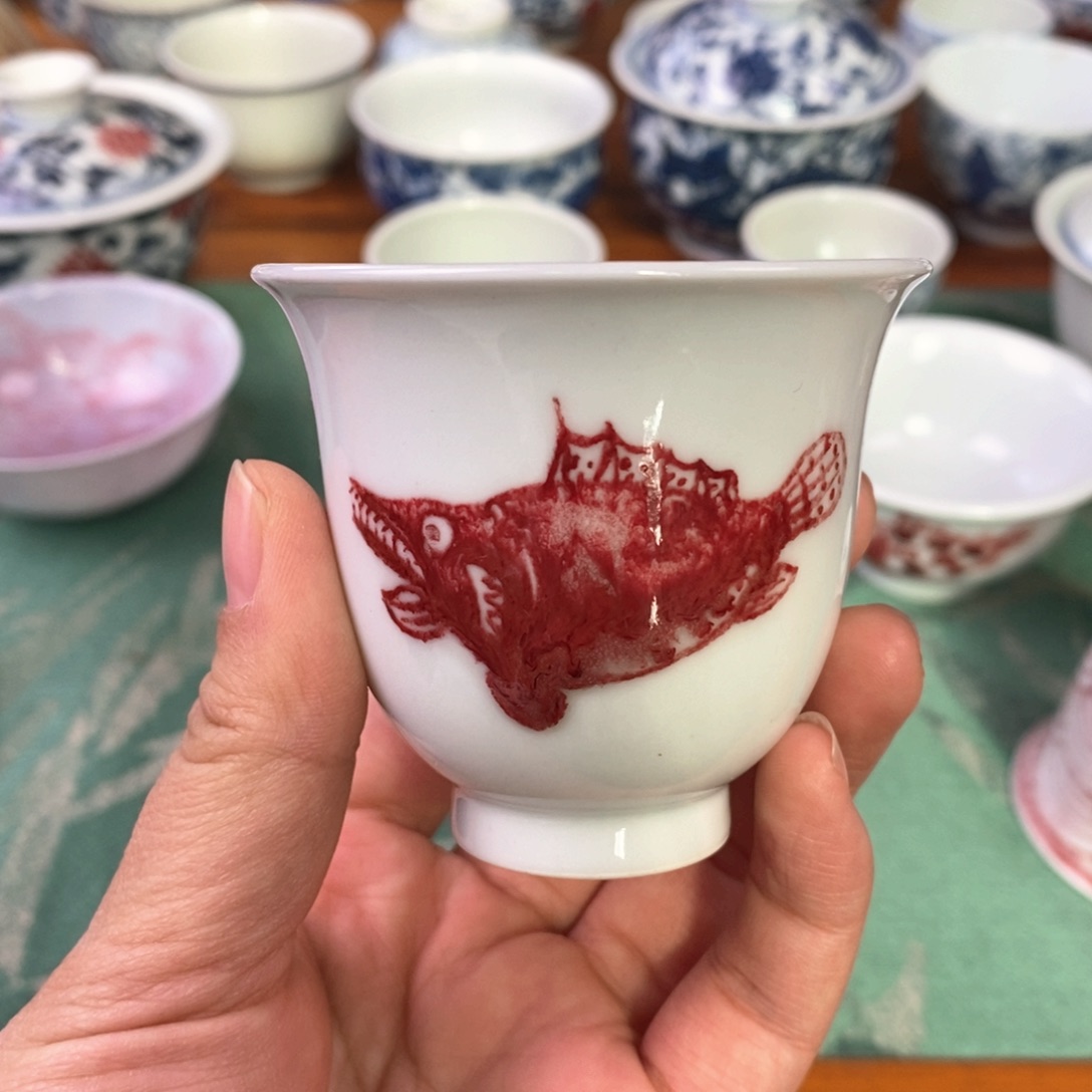 是****瓷片景德镇手绘陶瓷青花