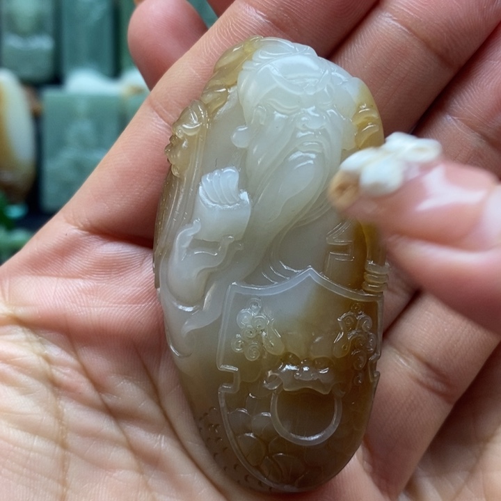 和田玉挂件未镶嵌用****4