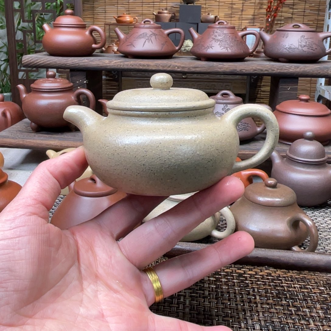 紫砂茶壶宜兴原矿紫砂手工制150