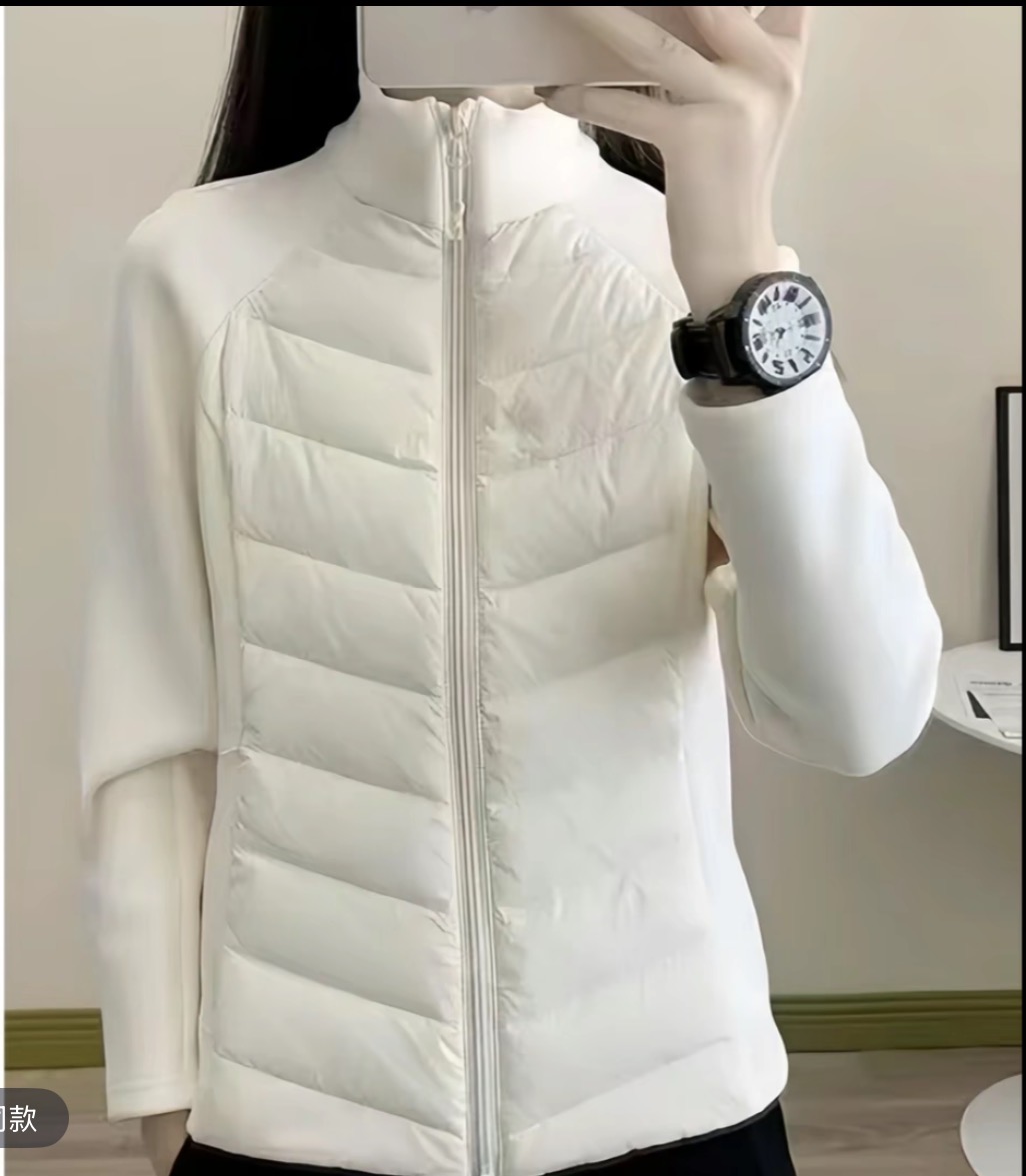 小蛮腰运动打底棉服立领轻薄内搭秋冬保暖外套内胆收腰