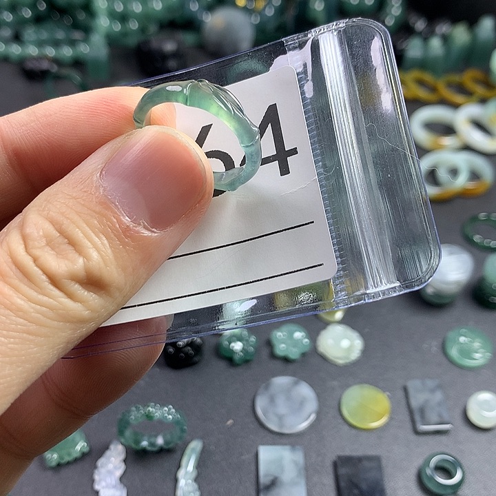 未镶嵌戒指翡翠手****0竹节16号