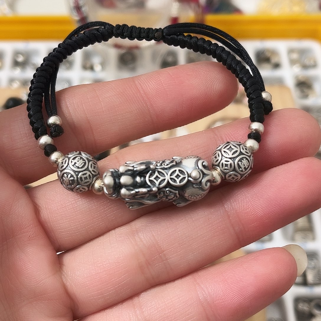 吊坠足银珐琅皮休