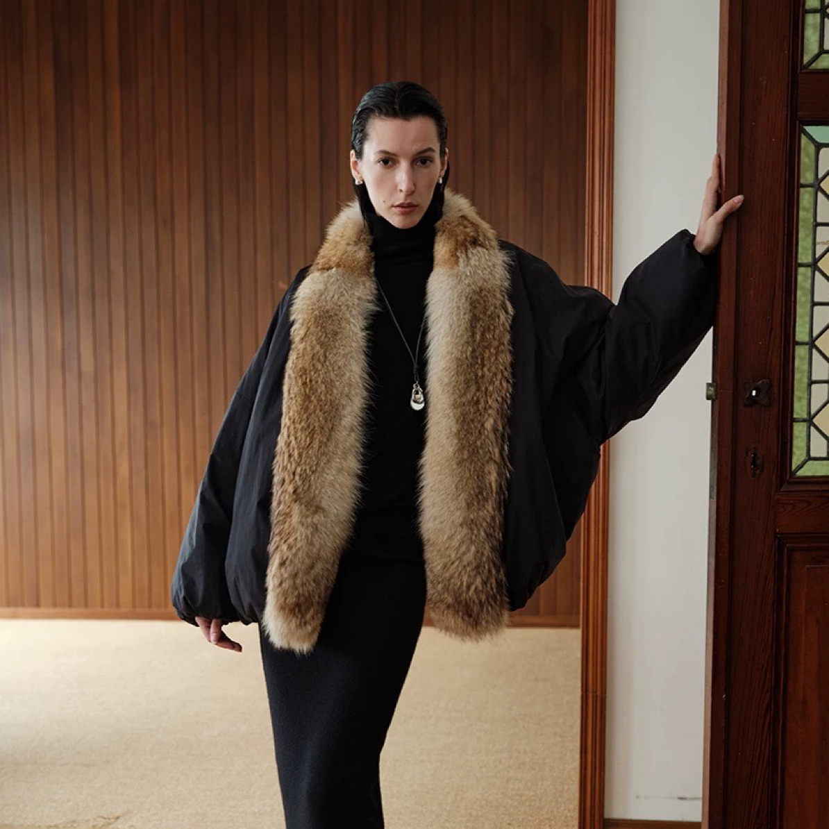 FRANCAYA｜进口郊狼毛皮草领鹅绒服雪山派克（毛领可脱卸）