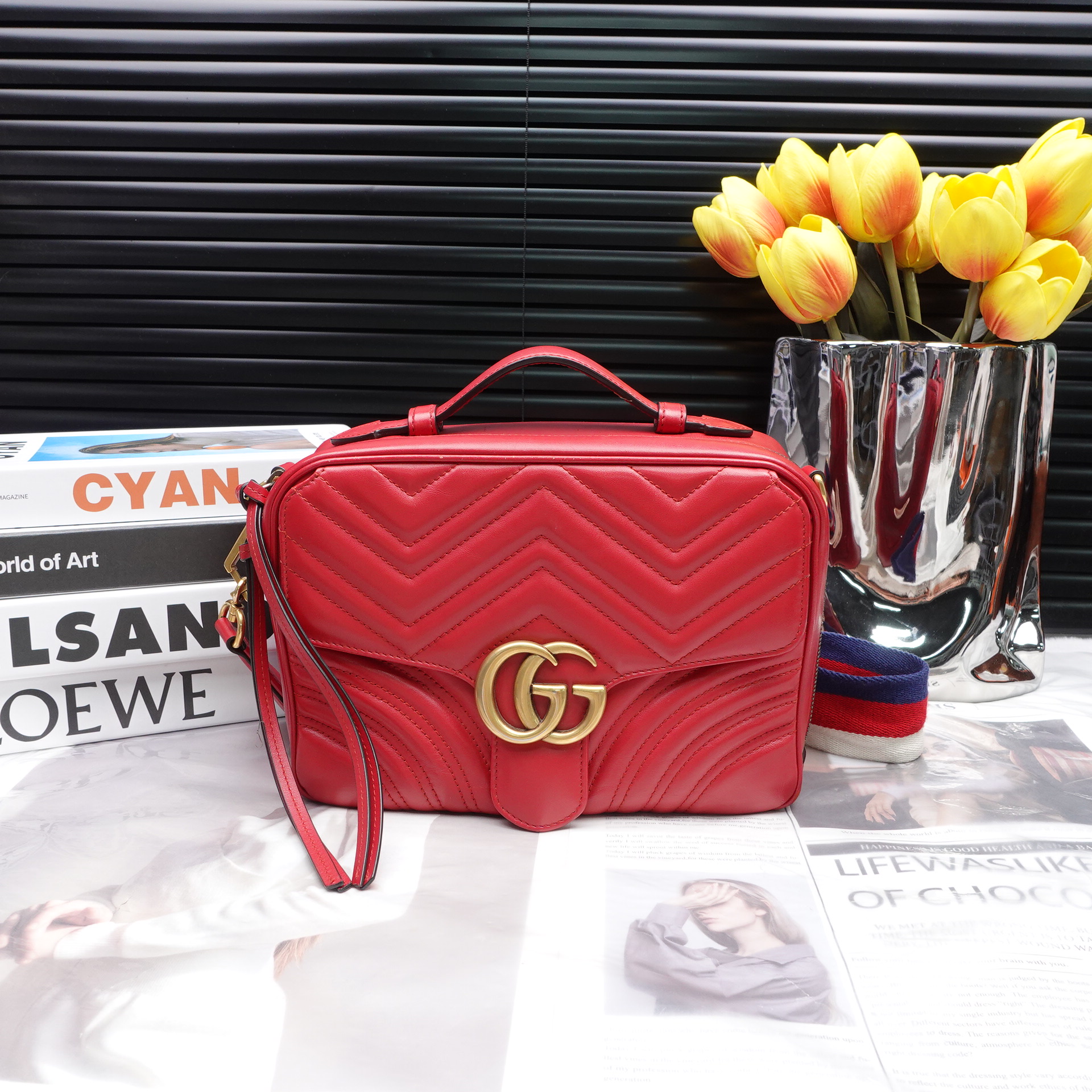 95新 GUCCI/古驰 单肩包/T10234015