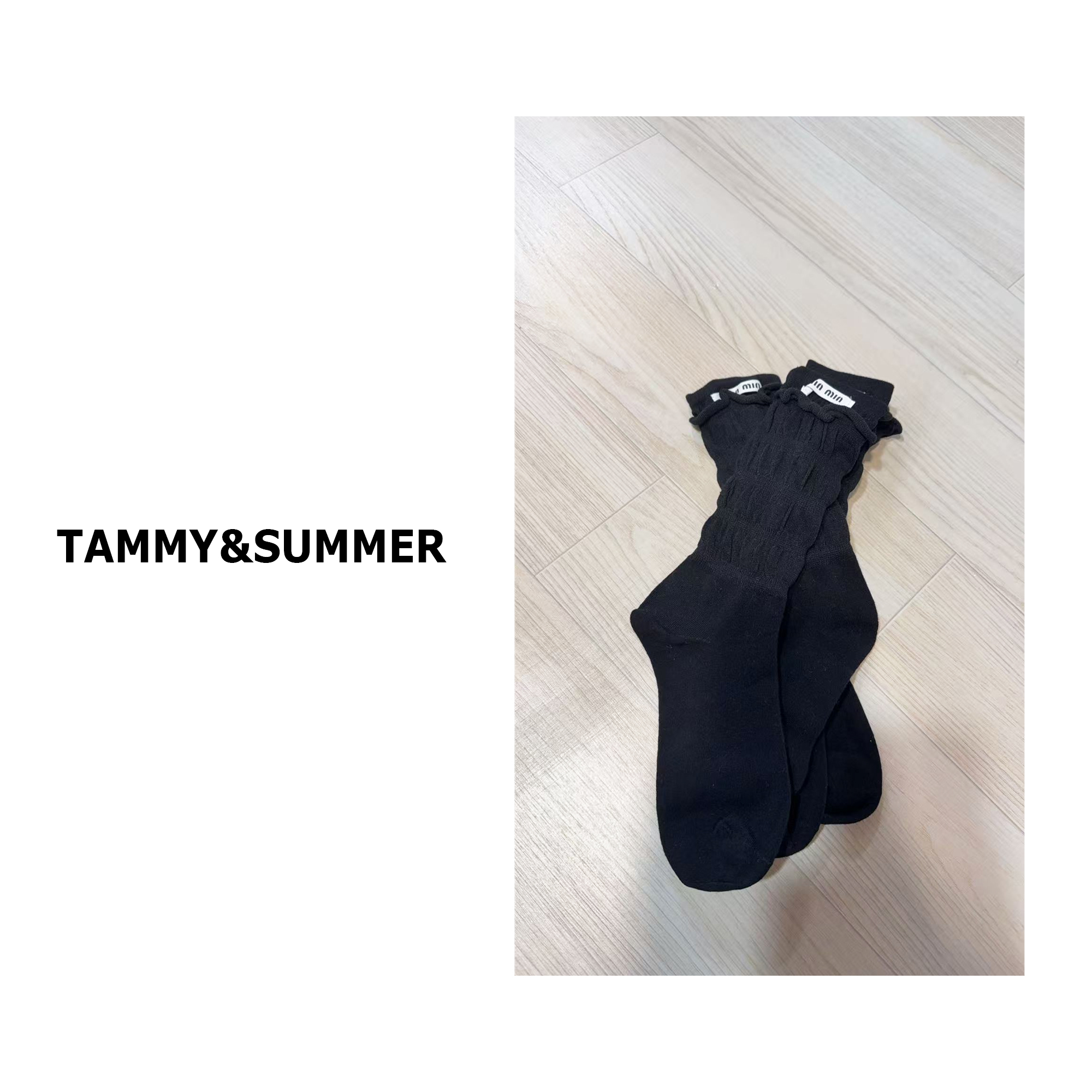 【Tammy&Summer】韩系简约百搭舒适感纯色薄款芭蕾风长筒袜527004