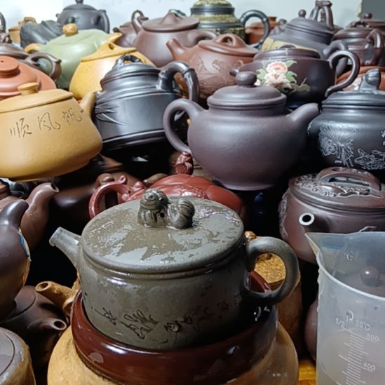 茶壶紫砂宜兴原矿青灰段紫砂壶200cc