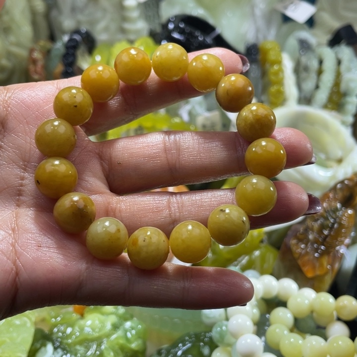 岫玉未镶嵌手链手链