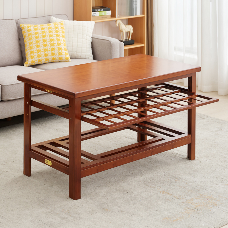 2025抽屉款烤火桌子长方形折叠楠竹烤火架取暖桌米饭桌餐桌1.2米