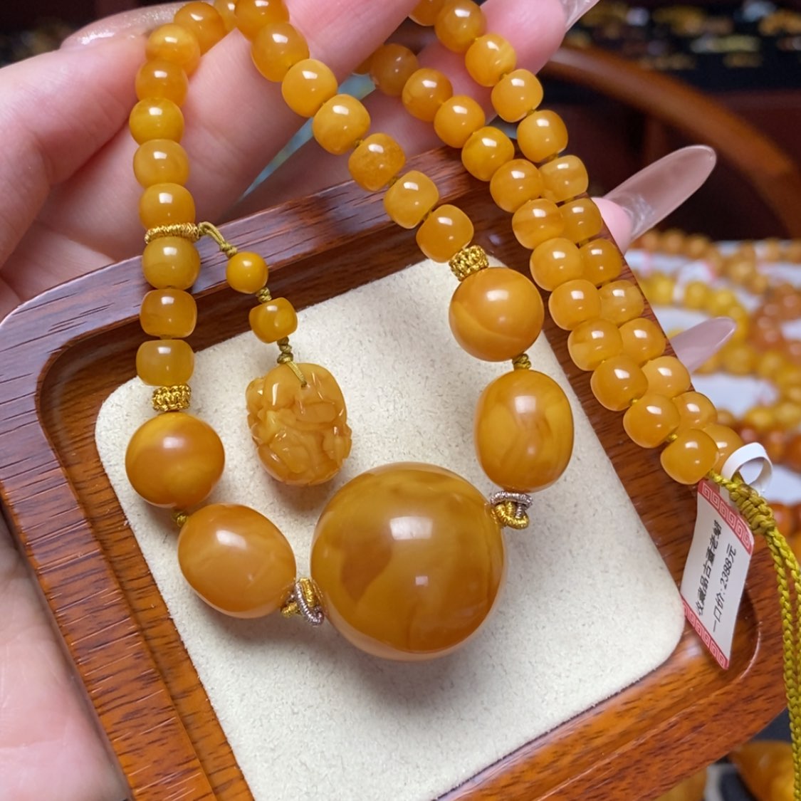 【闪购商品】蜜蜡颈饰未镶嵌项链