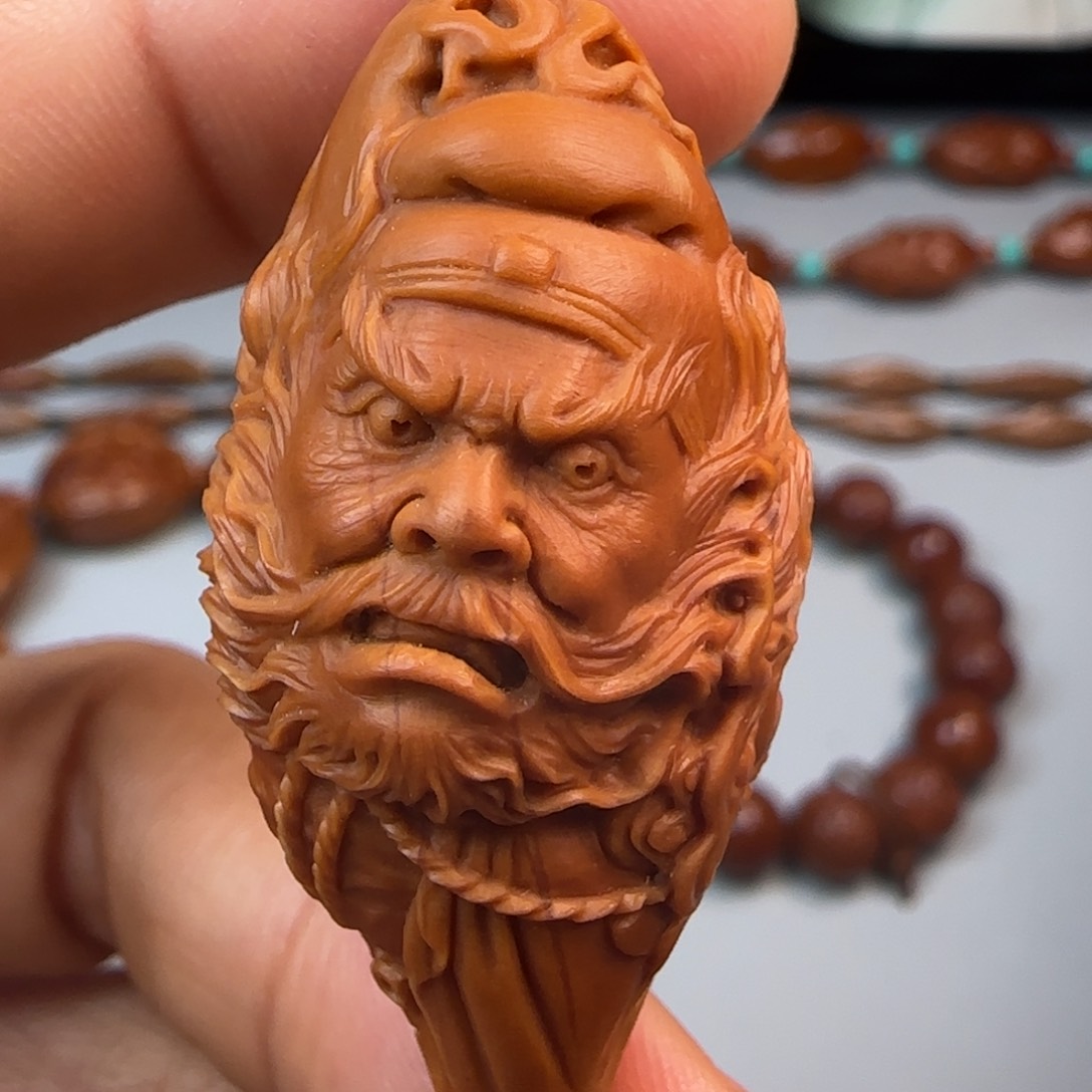 橄榄核手串/手链2.2尺寸水晶钟馗