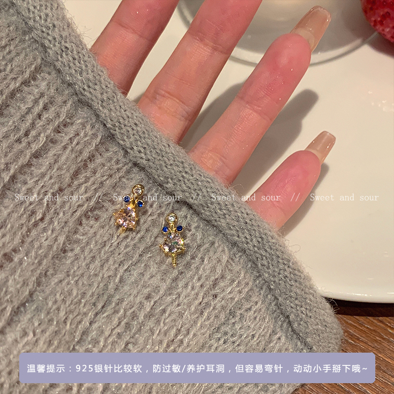 合金树脂耳饰 小众百搭设计感时尚复古轻奢冷淡风耳钉9219-02