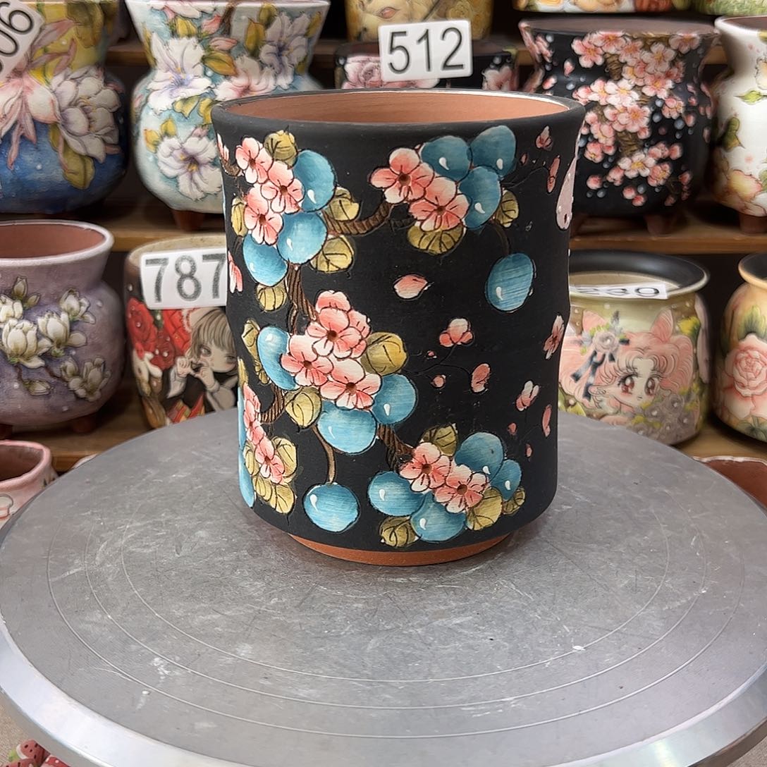 景德镇炫彩手绘口12高15