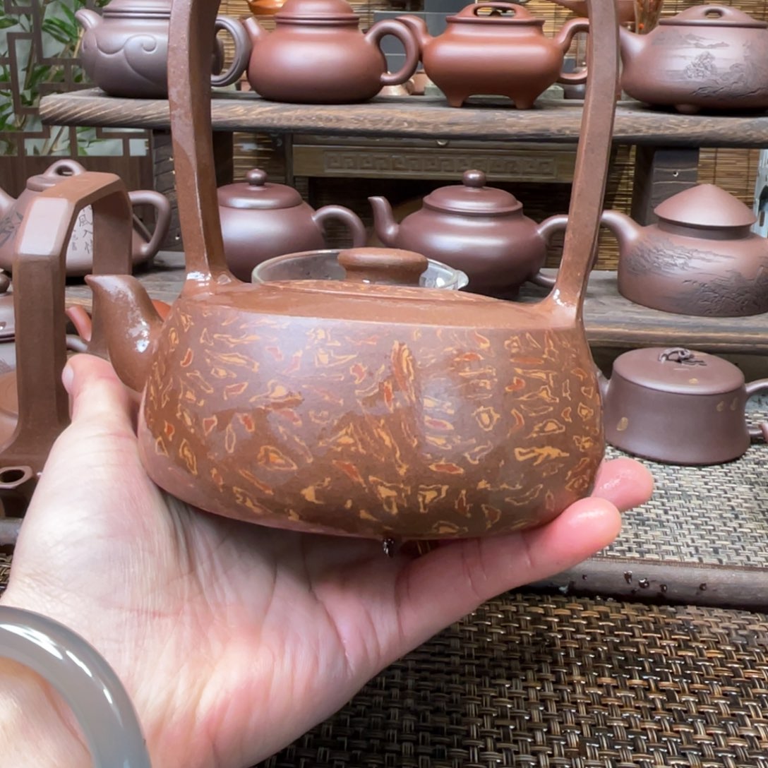紫砂茶壶宜兴原矿紫砂手工制360