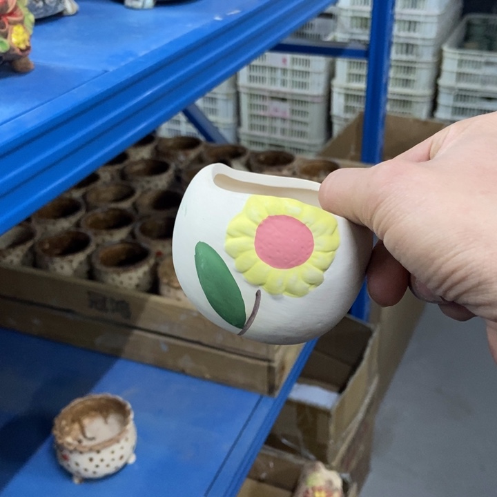 陶瓷花盆单场满9.9发6.5*6