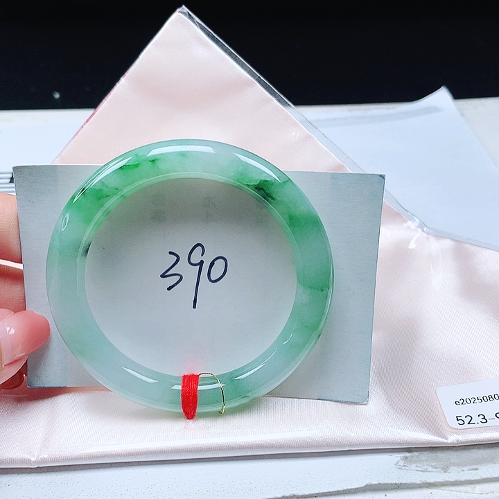 翡翠手镯（圆镯）未镶嵌缅甸翡翠52