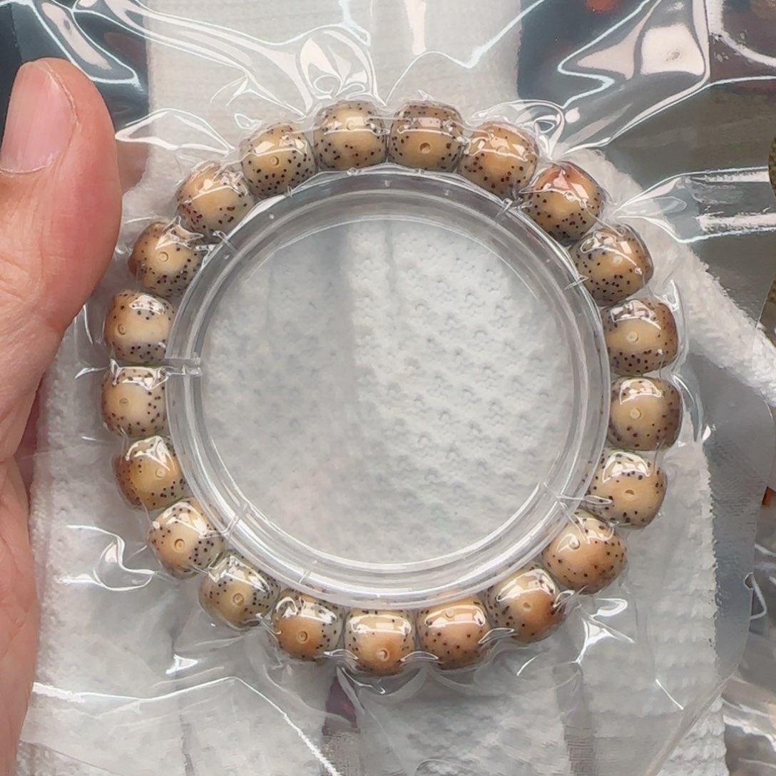 星月菩提手串糯冰果冻火烧云11*10