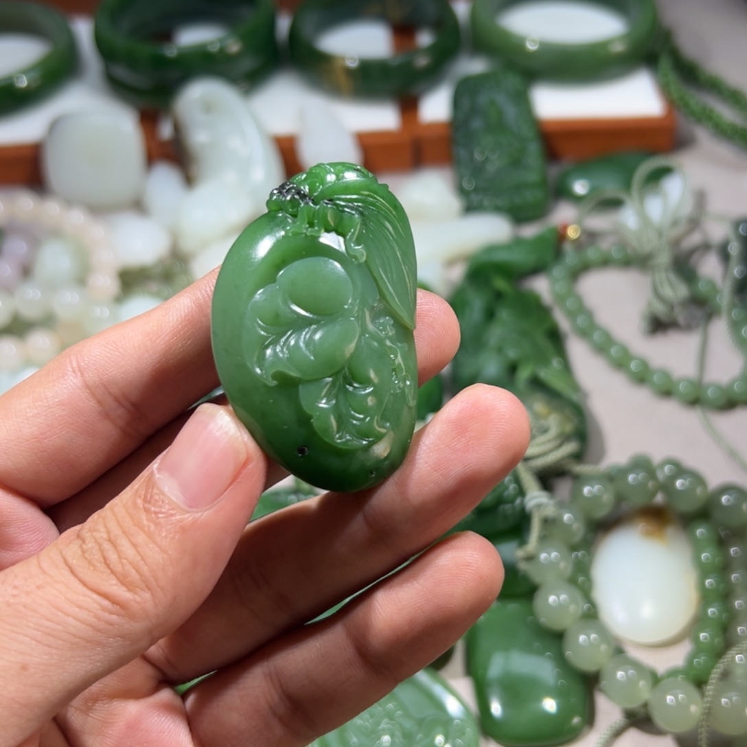 【闪购商品】和田玉挂件未镶嵌博****店