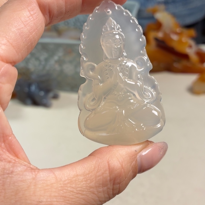 玛瑙/玉髓未镶嵌吊坠(不含链)