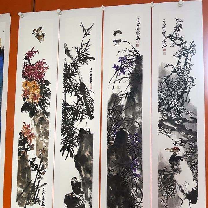 难***涂国画张圣敏先生纯手绘作品