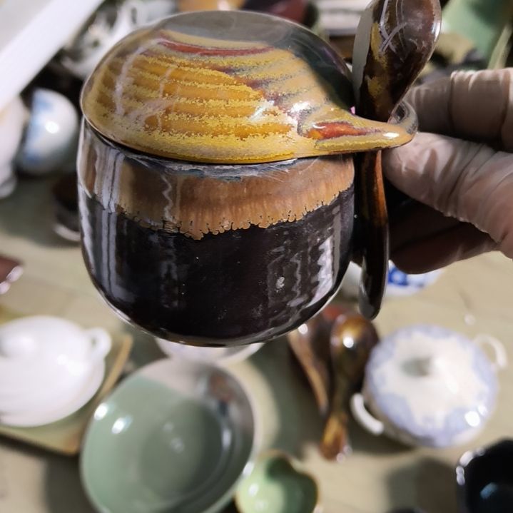 陈***阳瓷片磁州窑五厂盘碗壶杯有瑕疵