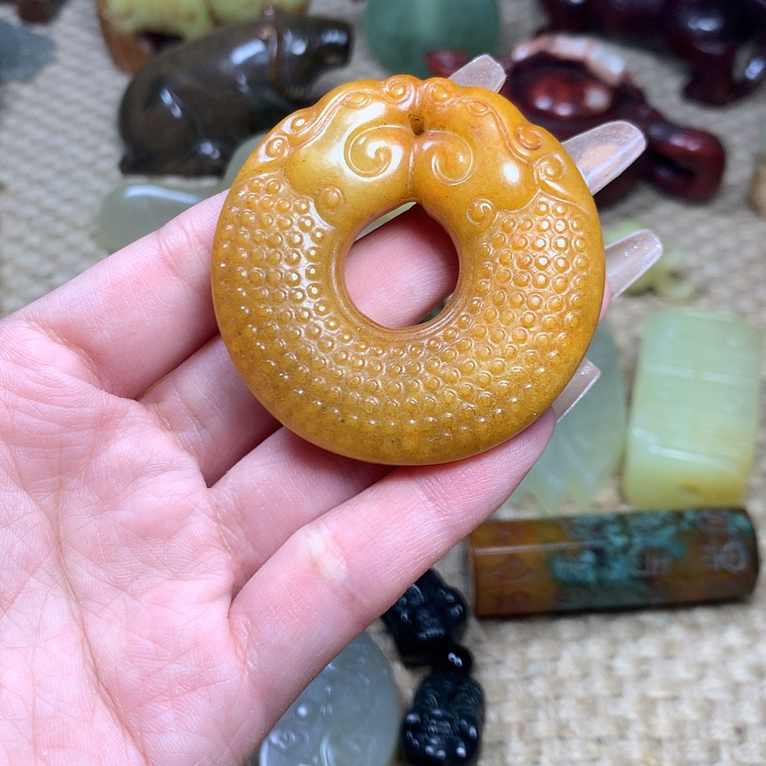 白玉菩提吊坠挂件