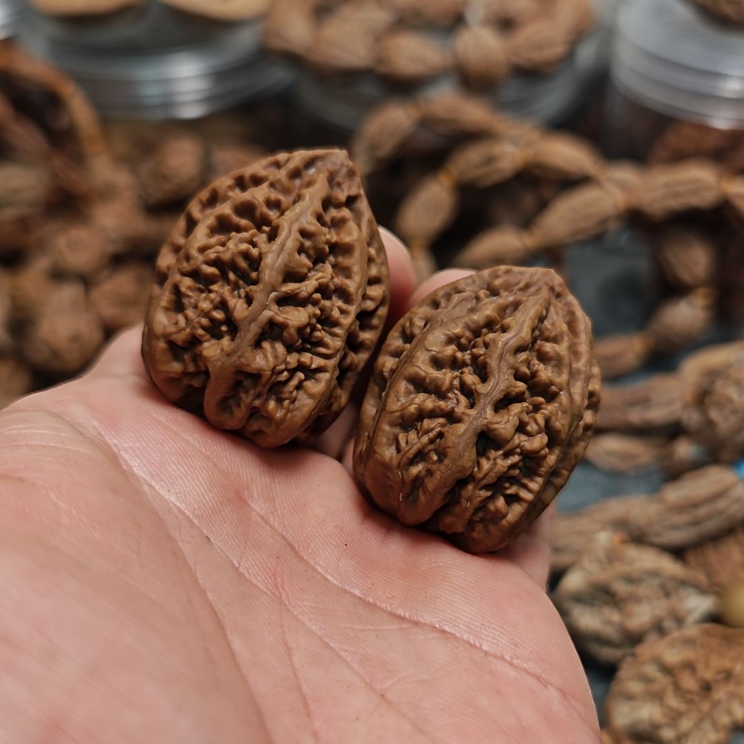 文玩核桃把件老树珊瑚纹