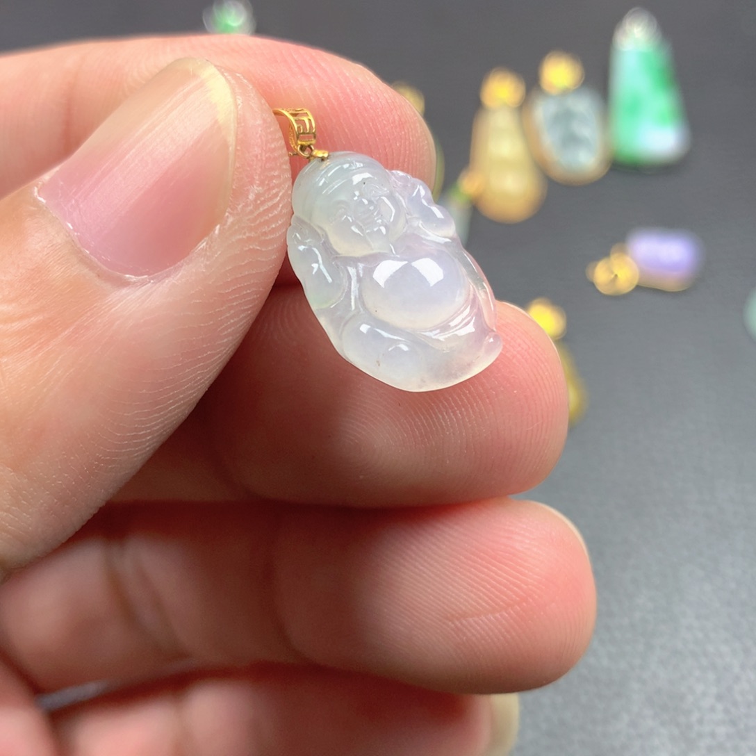 【闪购商品】颈饰18K金镶嵌翡翠翡翠