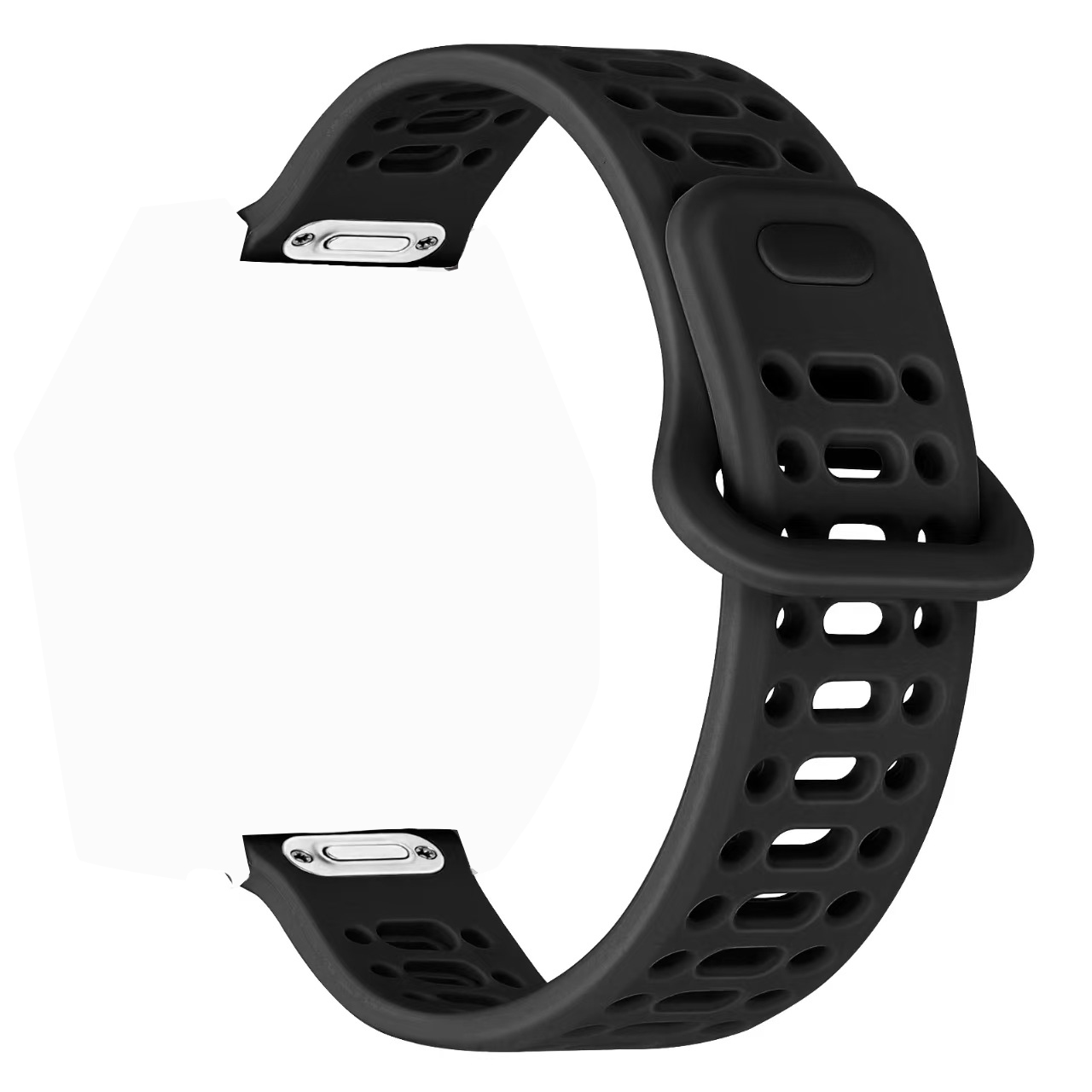 kpep运动手表K18手表20mm毫米的黑色硅胶透气表带【下单联系客服】