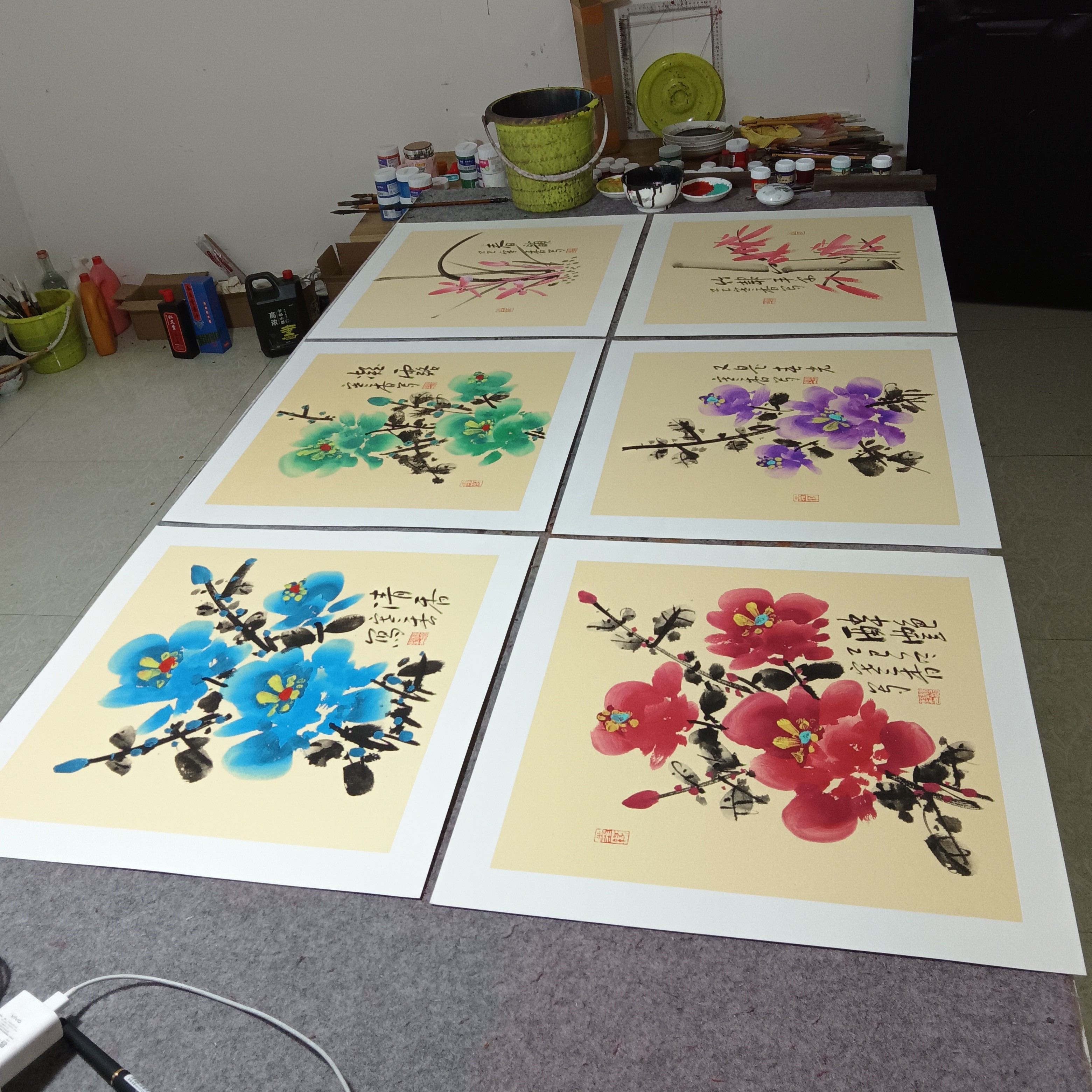 一套（6张）50cm×50cm