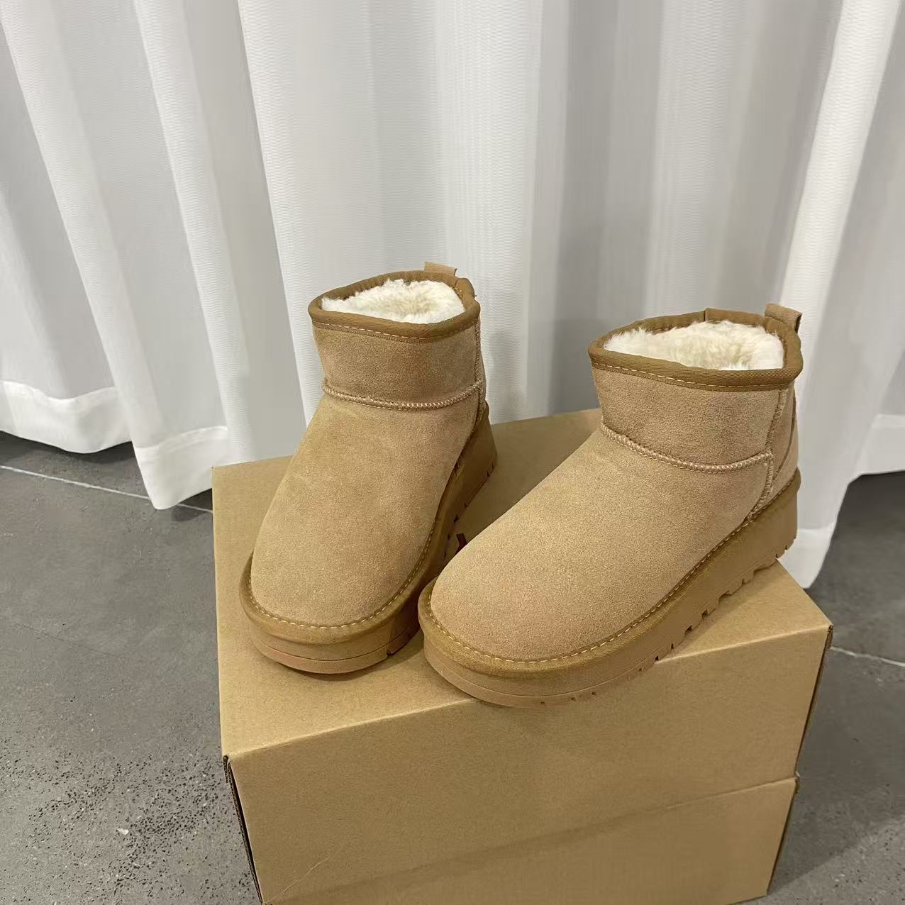 【运费补贴】保暖防滑冬季透气短筒时尚雪地靴棉鞋时尚短靴女鞋