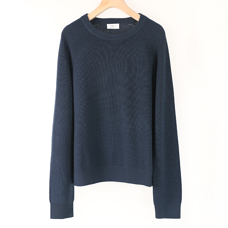 纯色基础款针织套头圆领厚款绵羊毛针织衫打底长袖毛衣女秋冬