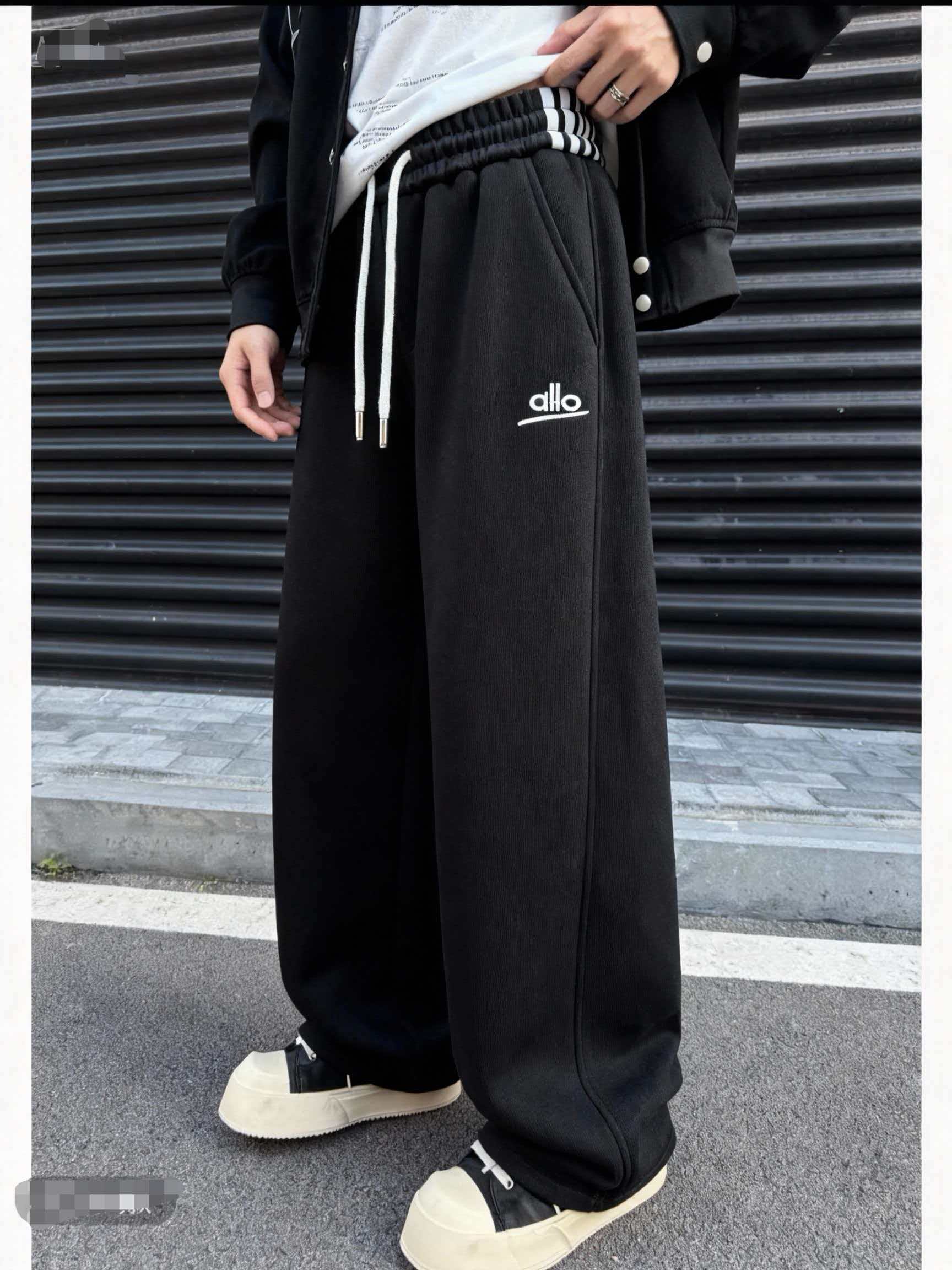 【潮童专属】冬季直筒加厚暖绒绒长裤青少年儿童刺绣潮流卫裤2593