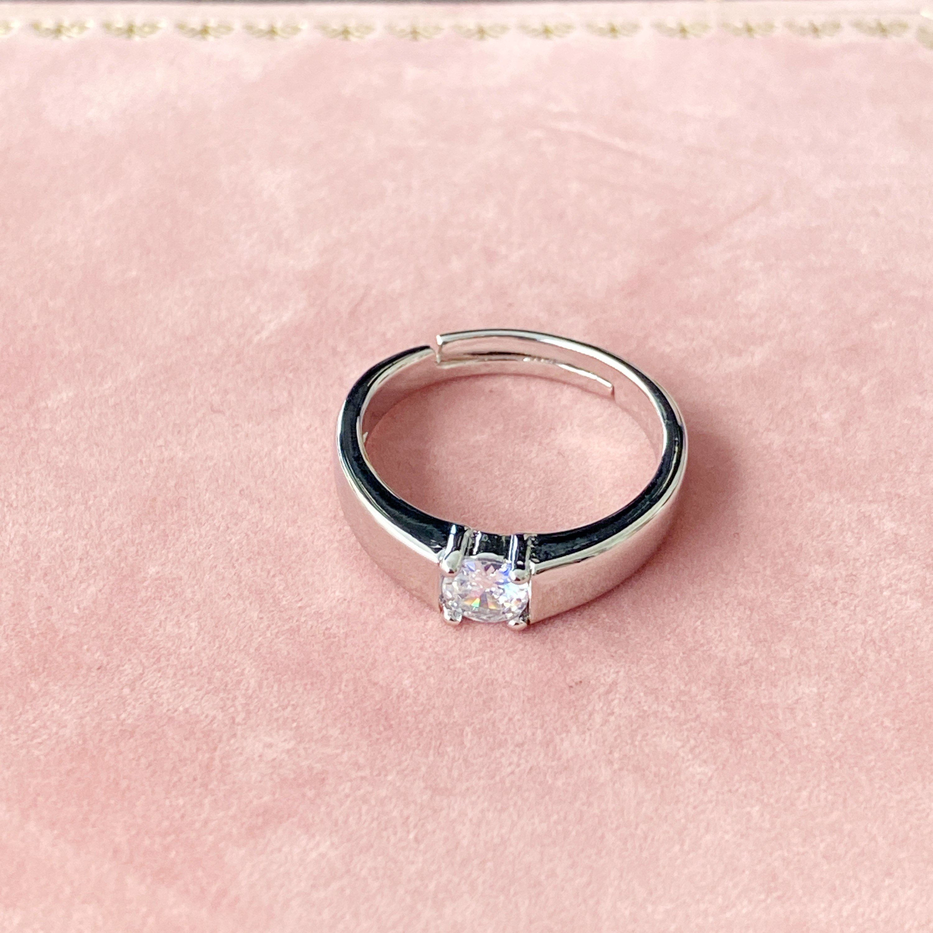 货号6054 男戒银戒指 开口 无礼盒