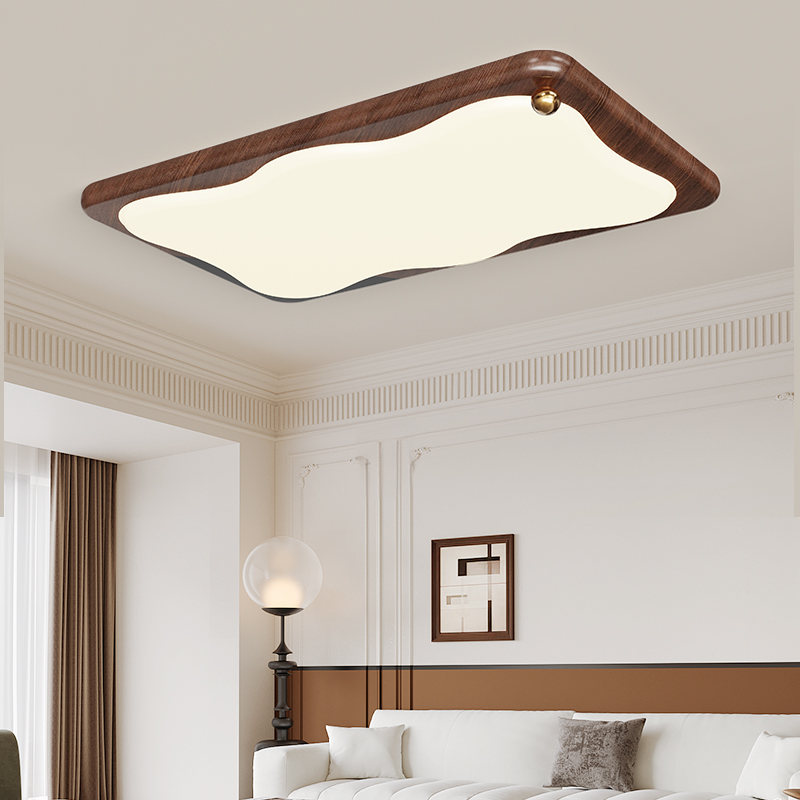 2025年新款法式奶油中古风客厅吸顶灯设计师款卧室吸顶灯全屋套餐